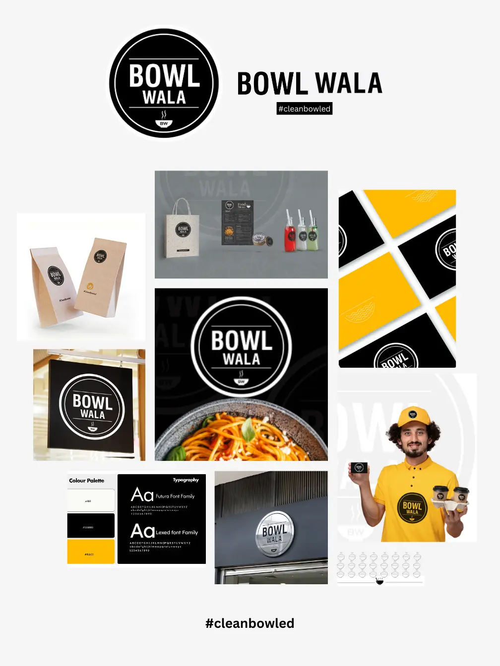 Brand identity and graphic design — Bowl Wala.
